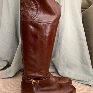 Tory Burch Brown Riding Boot